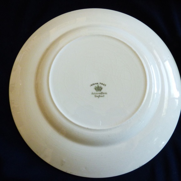 Johnson Brothers England Indian Tree Green Greek Floral pattern Dinner Plate 10" - Picture 6 of 8